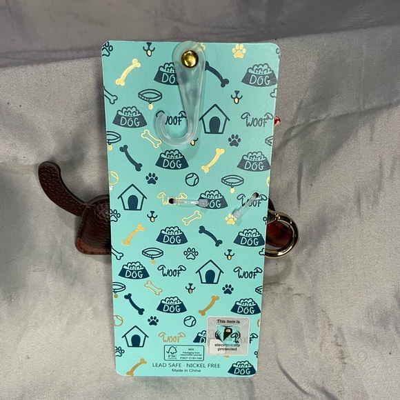 Piper K Dog Bag Charm with Red Bandana and Tennis Ball - Picture 2 of 6